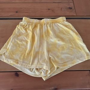 Tie Dye Yellow Soffe Shorts